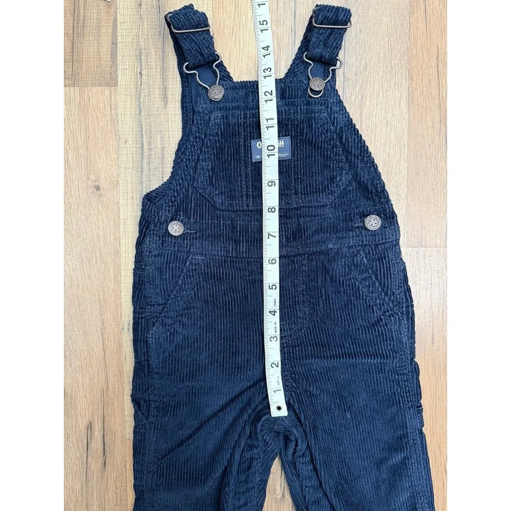 OshKosh B'gosh Baby Navy Corduroy Overalls 9M‎ Adjustable Straps